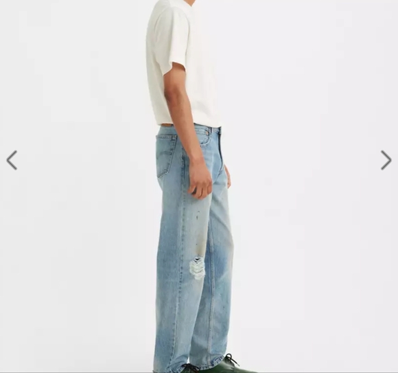 Levi's 550 '92 Relaxed Taper Painted Splatter Distressed Jeans 34x34 - Picture 2 of 16